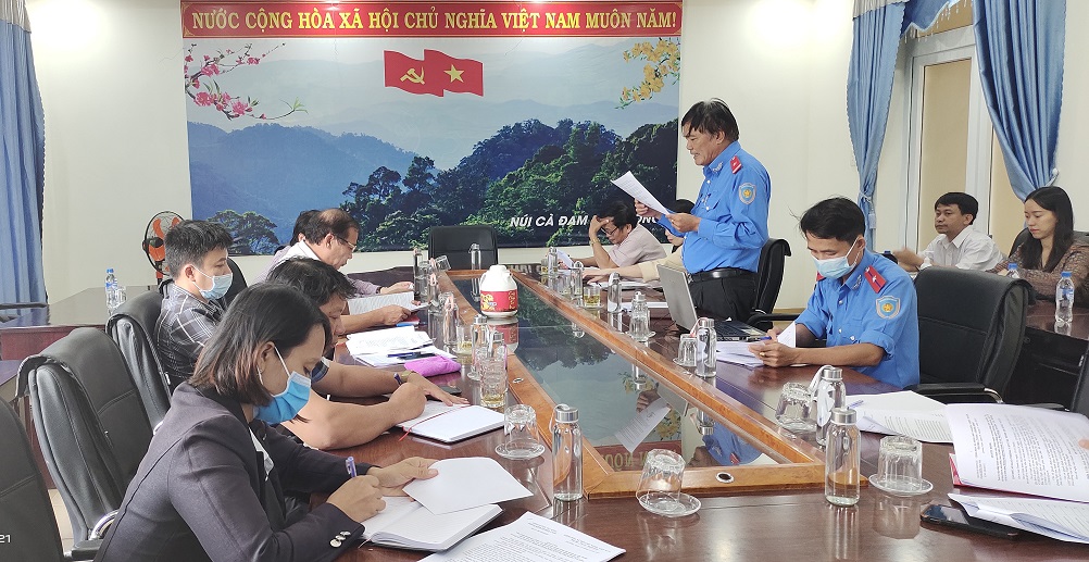 Công bố Quyết định thanh tra tại phòng Kinh tế và Hạ tầng huyện Trà Bồng